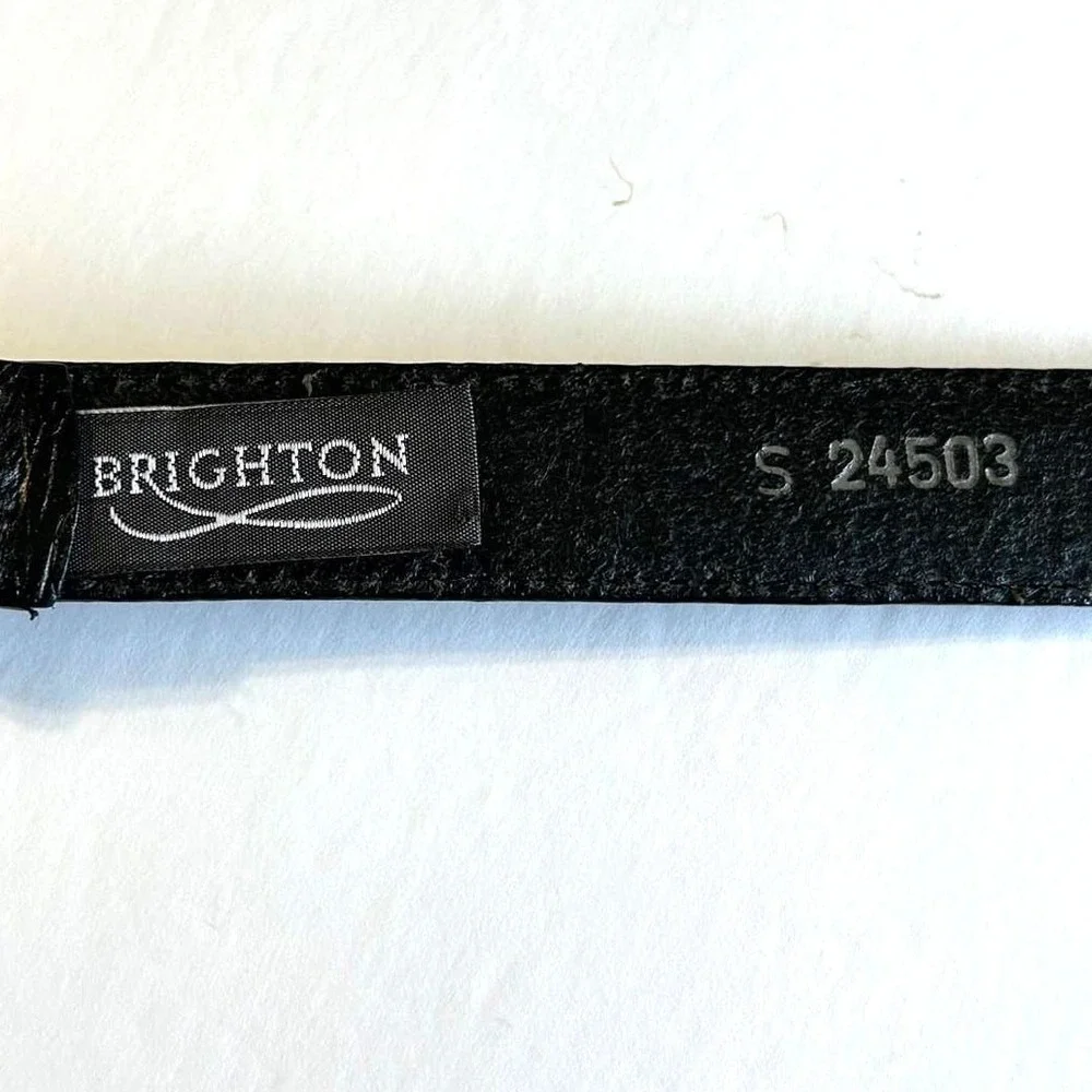 Brighton Girls Belt #S24503 Black Leather Western Style Belt